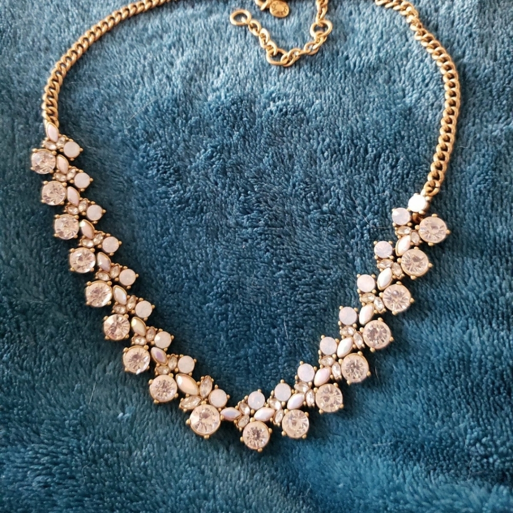 J.Crew Vintage Opalescent Jeweled Necklace